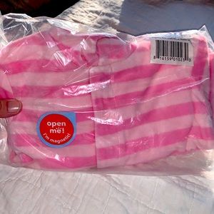 Magnetic Pink Tonals Velour Hoodie Set Baby Girl